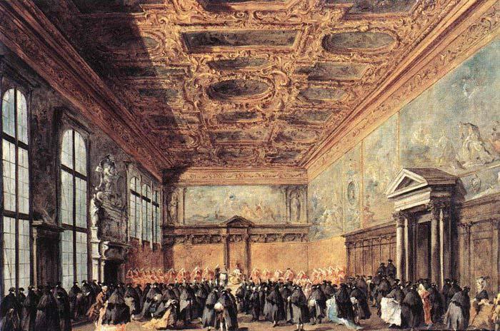 GUARDI, Francesco Audience Granted by the Doge china oil painting image